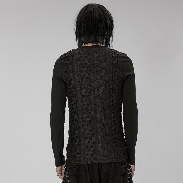 PUNK RAVE Langarm-Fetzenshirt Midgard S-M
