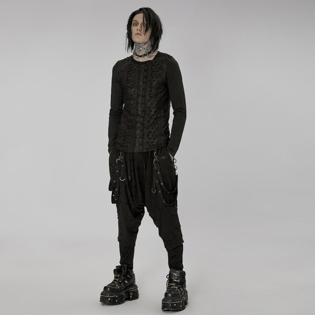 PUNK RAVE Langarm-Fetzenshirt Midgard S-M
