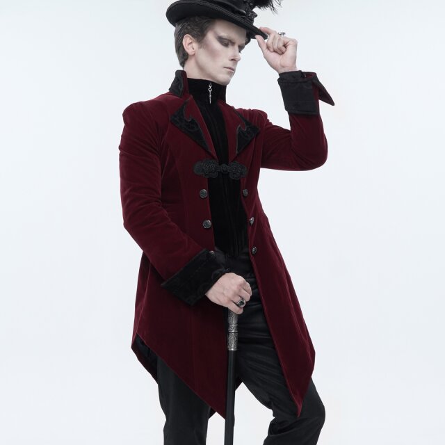 Red velvet tailcoat Fitzgerald