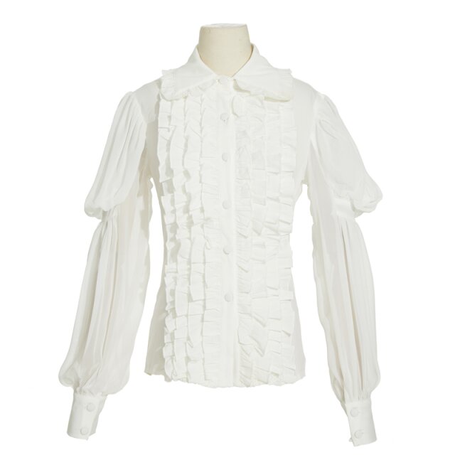 Gothic- oder Steampunk Rüschenbluse mit...