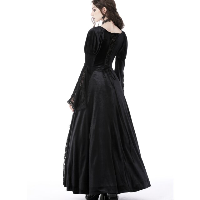 Langes viktorianisches Kleid Belladonna XS