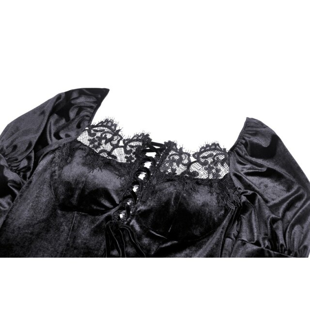 Langes viktorianisches Kleid Belladonna XS