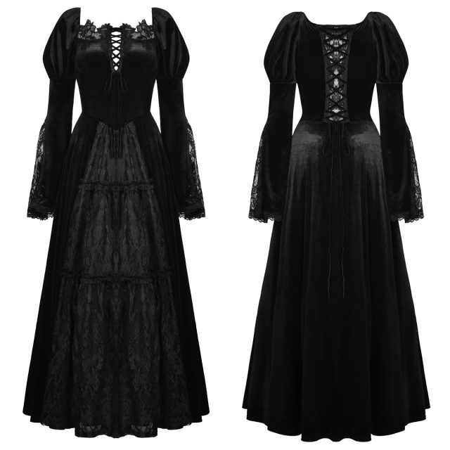 Langes viktorianisches Kleid Belladonna XL