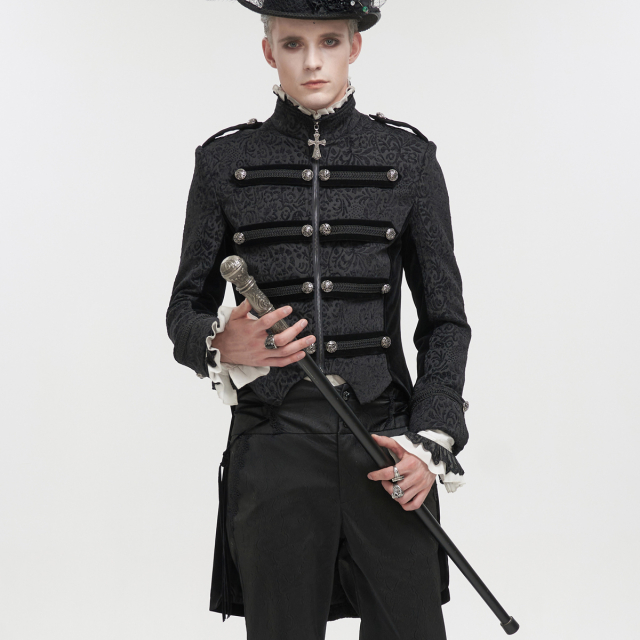 Victorian-Goth Tailcoat Salazar with Baroque Ornamentation
