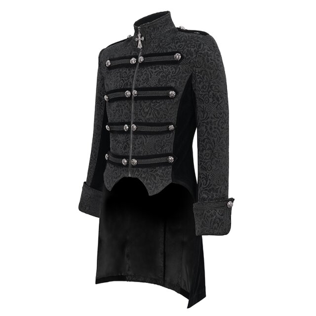 Victorian-Goth Tailcoat Salazar with Baroque Ornamentation