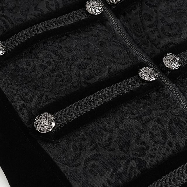 Victorian-Goth Tailcoat Salazar with Baroque Ornamentation