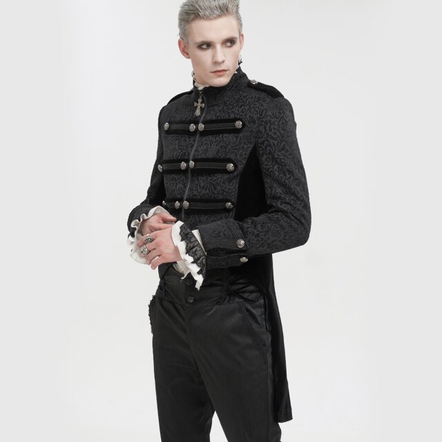 Victorian-Goth Tailcoat Salazar with Baroque Ornamentation