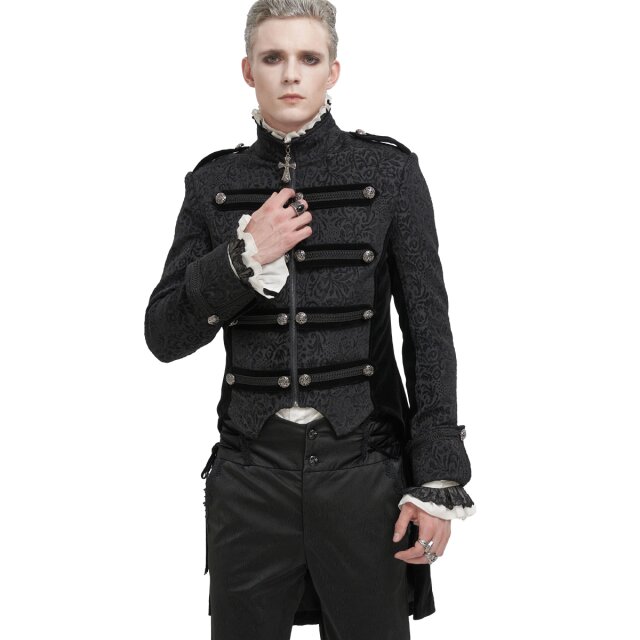 Victorian-Goth Tailcoat Salazar with Baroque Ornamentation