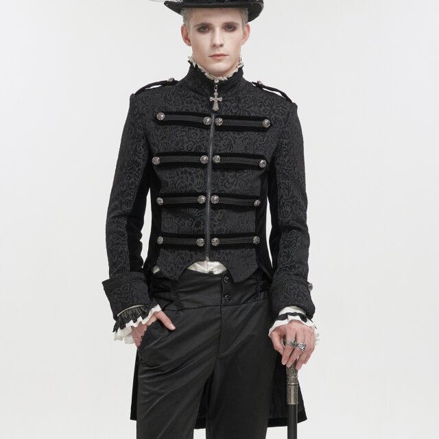 Victorian-Goth Frack Salazar mit barocker Ornamentik 3XL