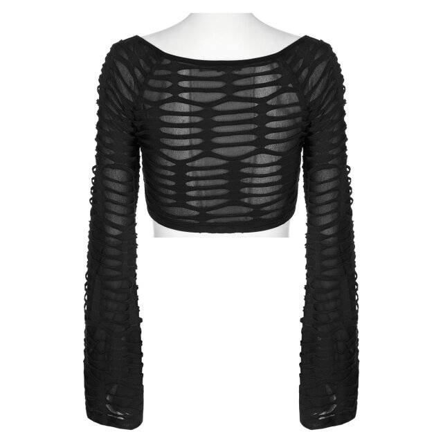 PUNK RAVE Kurzes Destroyed Gothic Knotentop XS-S