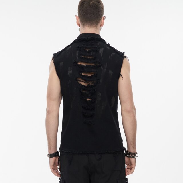 Devil Fashion Punk Jeansweste Anarchy XXL