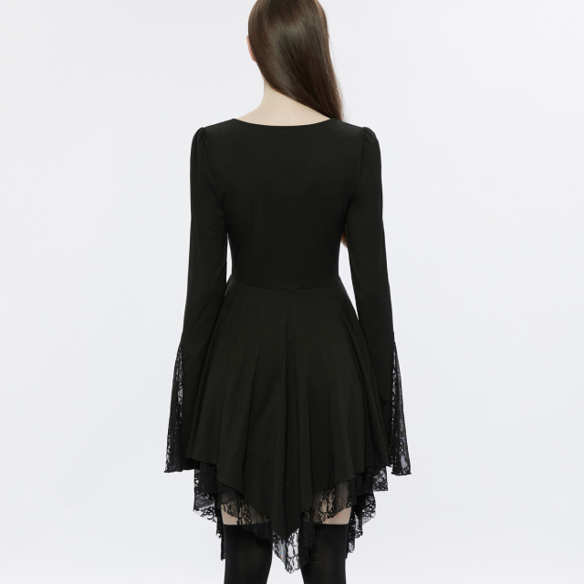 PUNK RAVE Mini Dress Ophelia with Fringed Skirt