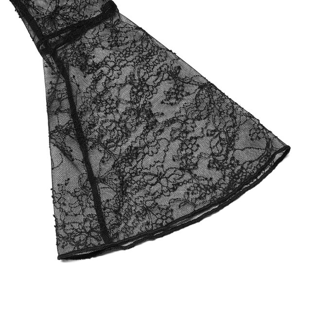 Transparente Punk Rave Schößchenbluse Im No Angel XS-S