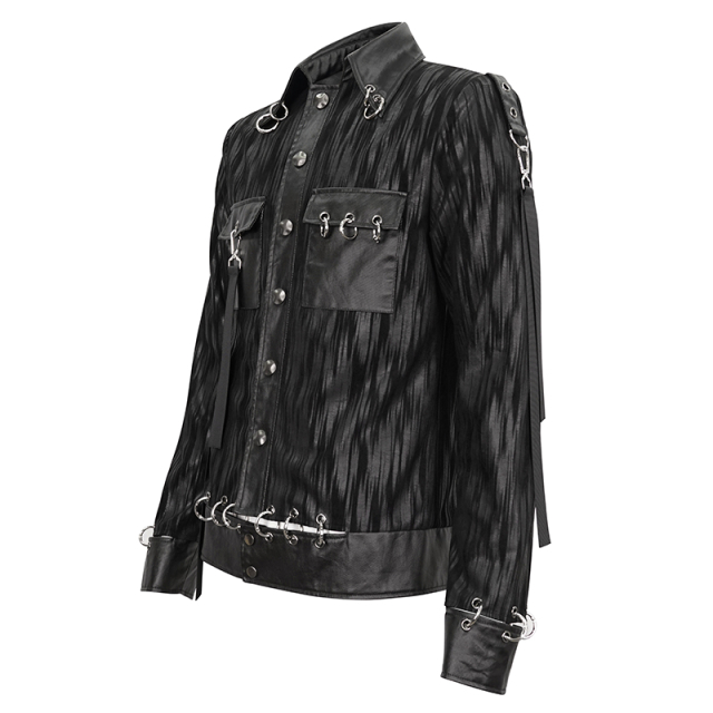 Devil Fashion Punk Jacket Lost with Piercing Rings