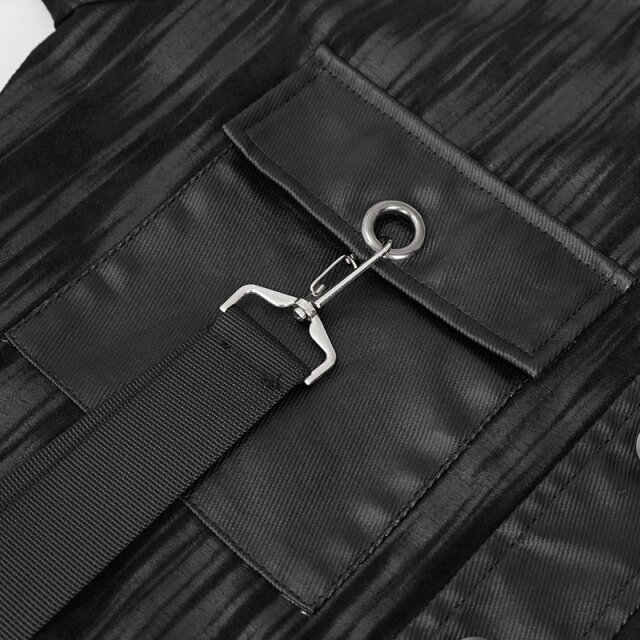 Devil Fashion Punk Jacke Lost mit Piercing-Ringen 4XL