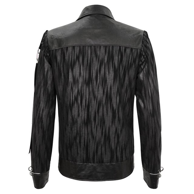 Devil Fashion Punk Jacke Lost mit Piercing-Ringen 4XL
