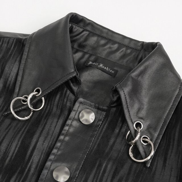 Devil Fashion Punk Jacke Lost mit Piercing-Ringen 4XL