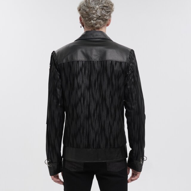 Devil Fashion Punk Jacke Lost mit Piercing-Ringen 4XL