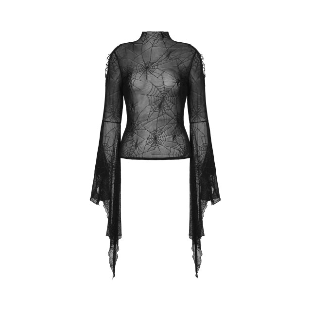 Dark In Love Spider Web Shirt Spiderella