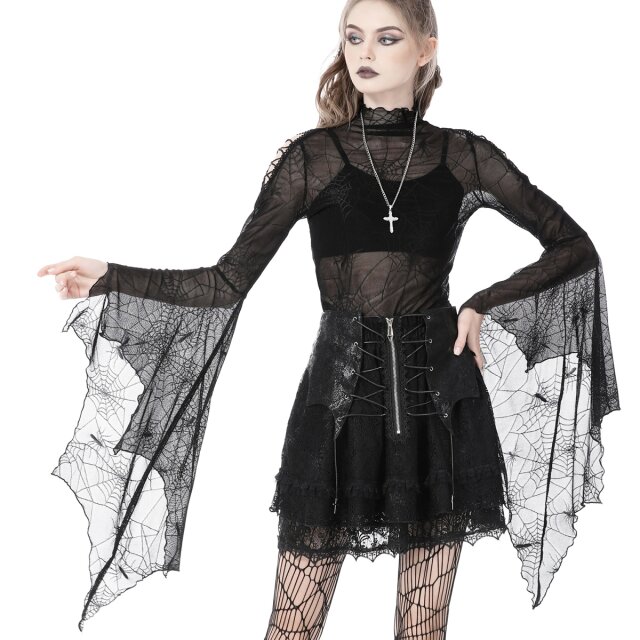 Dark In Love Spider Web Shirt Spiderella