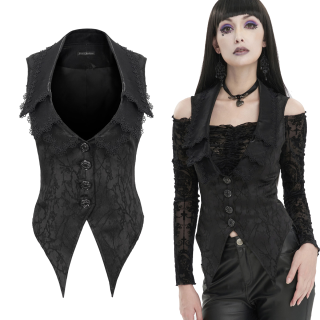 Fabulous Devil Fashion Gothic ladies waistcoat (WT074)...