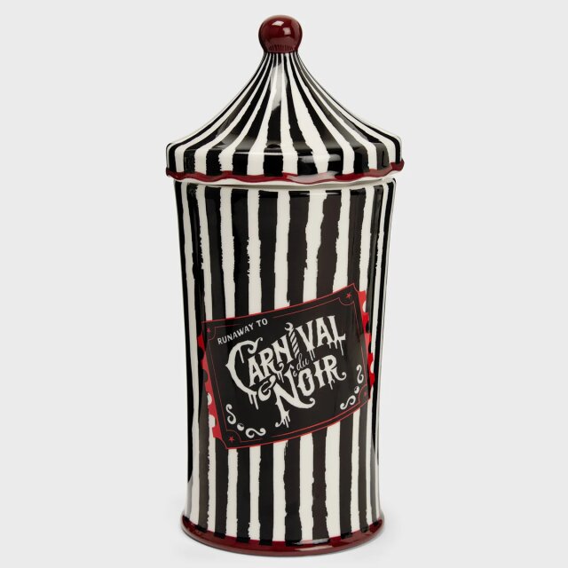 KILLSTAR Tricks N Chills Jar - ceramic jar with lid in the shape of a small circus tent in three sizes