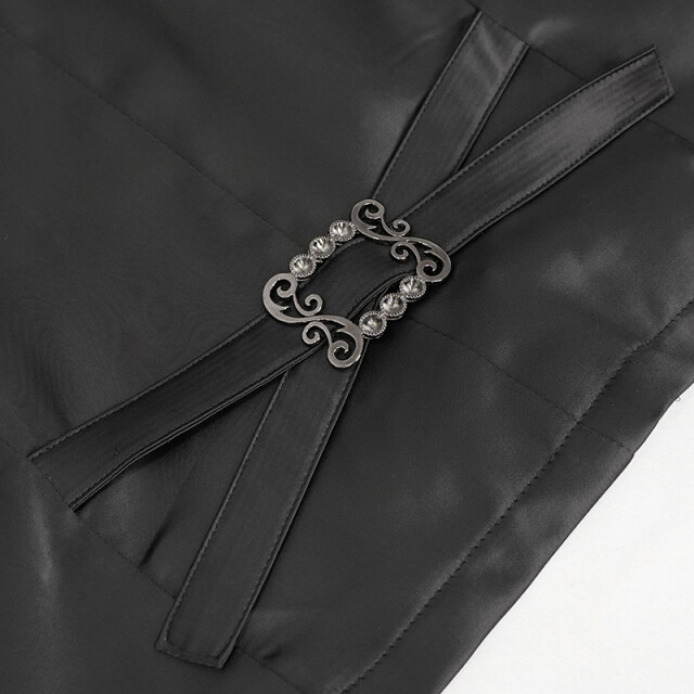 Devil Fashion Victorian Vest Lucius in Two Colour Options black