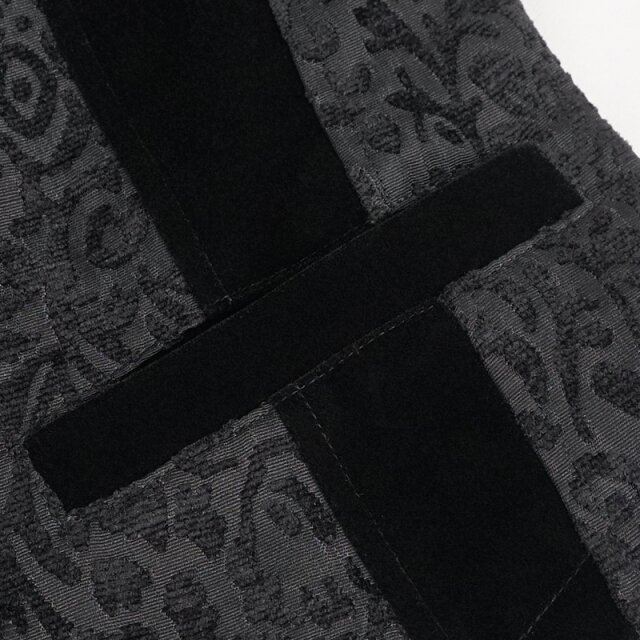 Devil Fashion viktorianische Weste Lucius in zwei Farb-Optionen schwarz 3XL