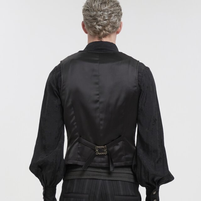 Devil Fashion viktorianische Weste Lucius in zwei Farb-Optionen rot-schwarz XL