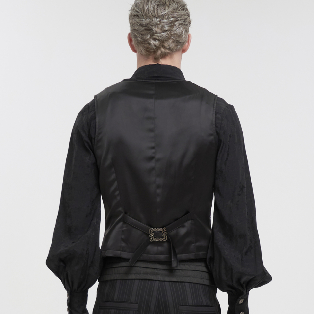 Devil Fashion Victorian Vest Lucius in Two Colour Options red-black