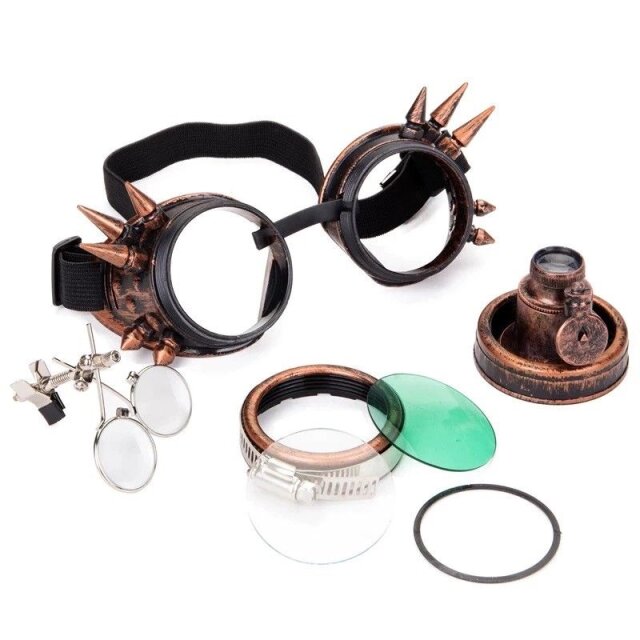 Steampunk Goggles Chronometer in antik-silber oder kupfer kupfer