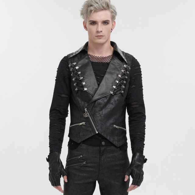 Devil Fashion Velours Weste Hands Of Doom M