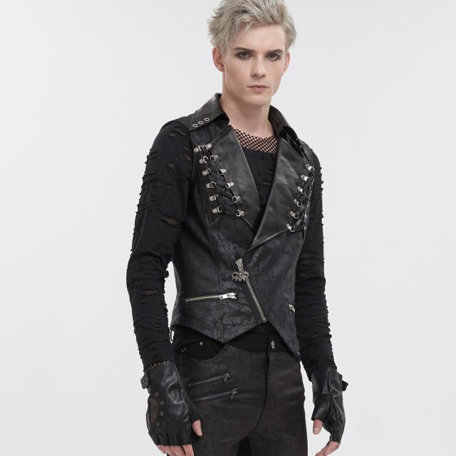 Devil Fashion Velours Weste Hands Of Doom XXL