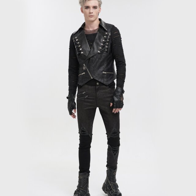 Devil Fashion Velours Weste Hands Of Doom XXL
