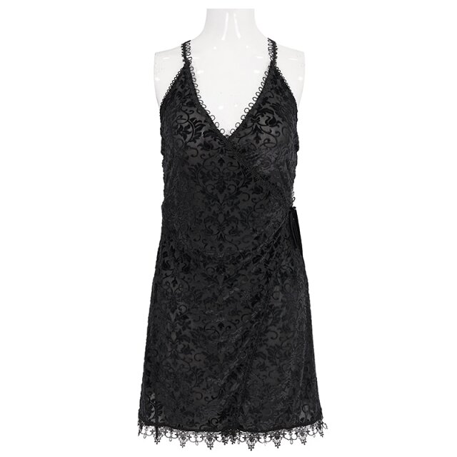Sinnliches Wickelkleidchen Zofie in Negligee-Optik M-L