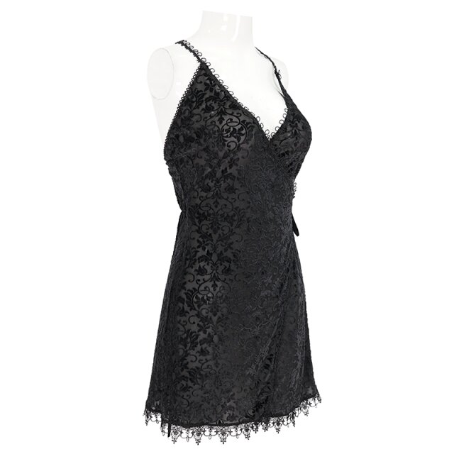 Sinnliches Wickelkleidchen Zofie in Negligee-Optik M-L