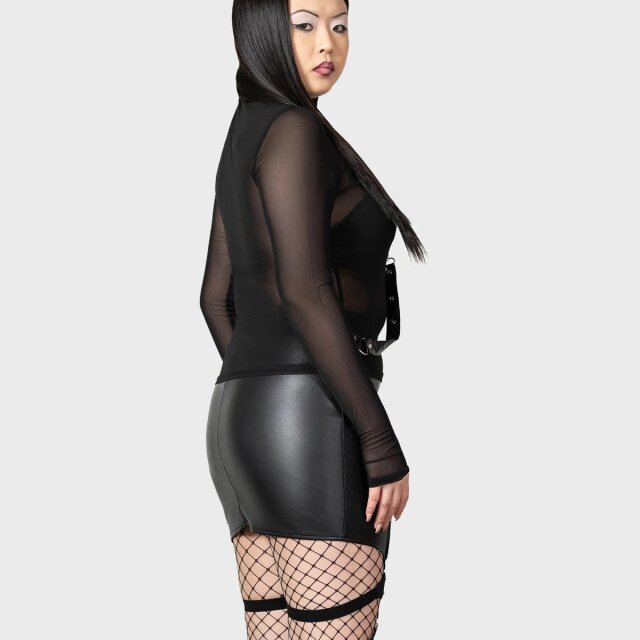 KILLSTAR Cassandra Kunstleder Minirock S