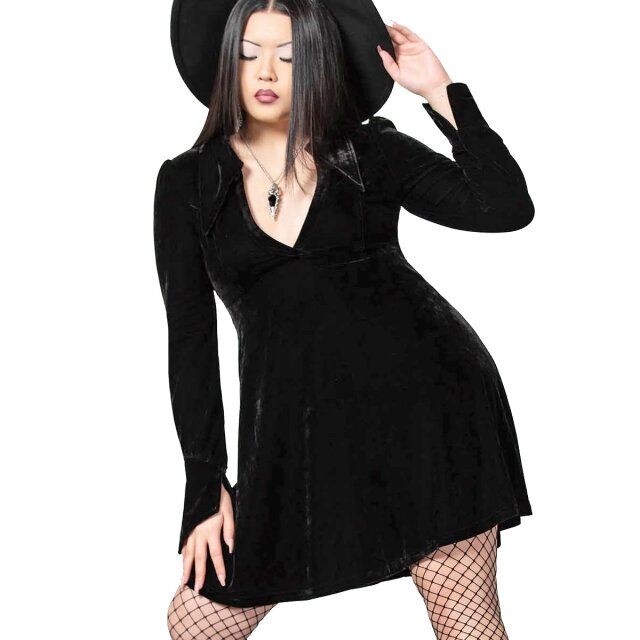 KILLSTAR Hecate Velvet Plunge Dress