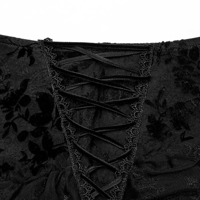 Transparenter Victorian Goth Volantrock Ghoul Chronicals S