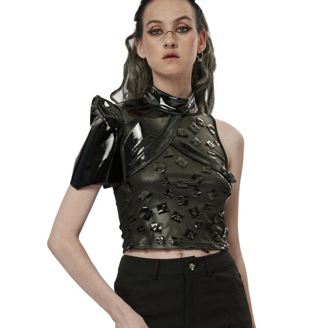 Cyber-Goth Lack-Halbbolero Cyberella XS-S