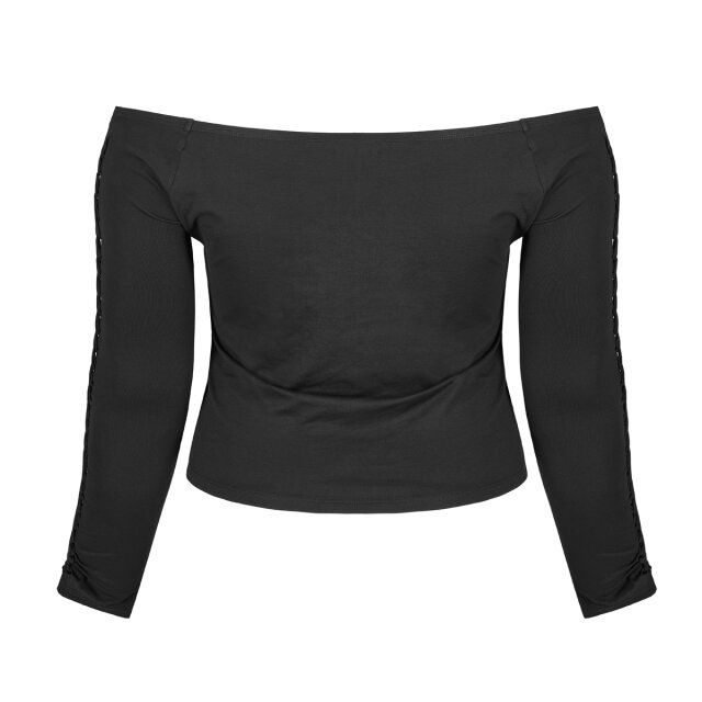 PUNK RAVE off-the-shoulder long-sleeved shirt
