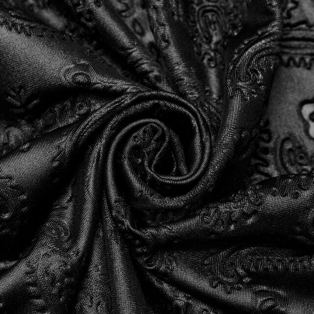 Langes PUNK RAVE Morticia-Kleid Dark Harlequin XL-XXL