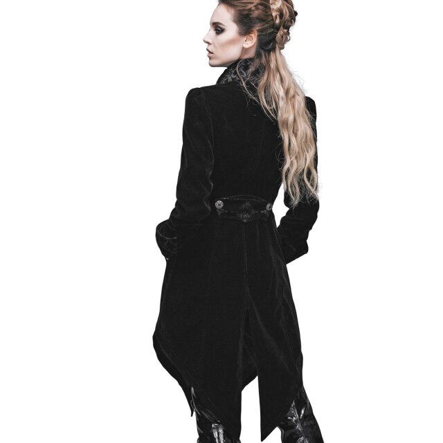 Damen Gothic-Samtgehrock Virginia L