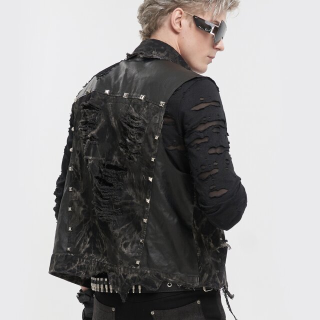 Punk Denim Weste Crusher L