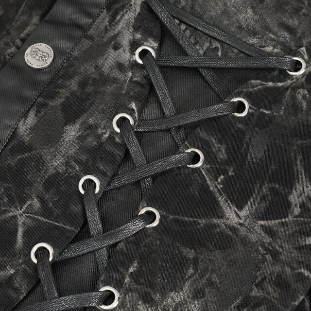 Punk Denim Waistcoat Crusher