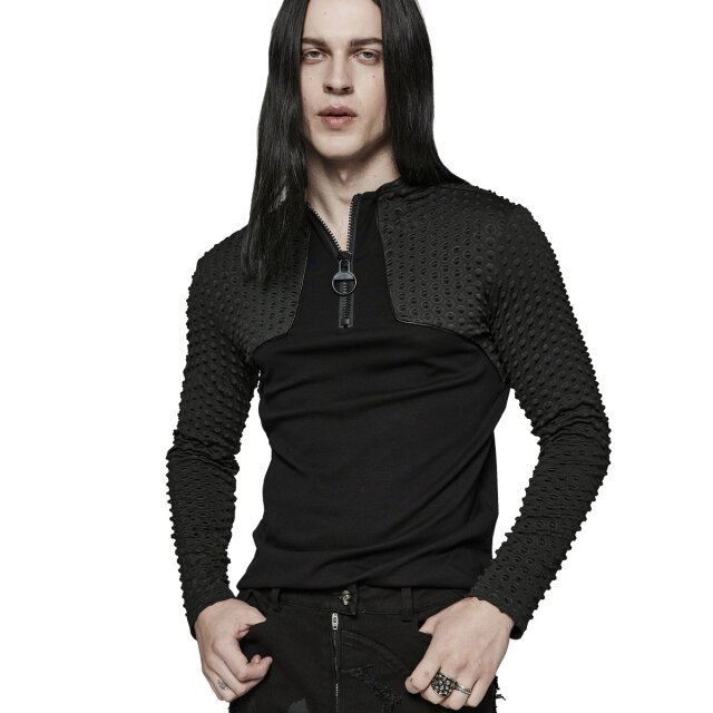 Punk Rave Cyber Tech-Wear Shirt Blackout
