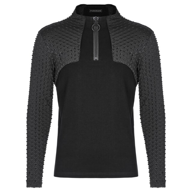 Punk Rave Cyber Tech-Wear Shirt Blackout