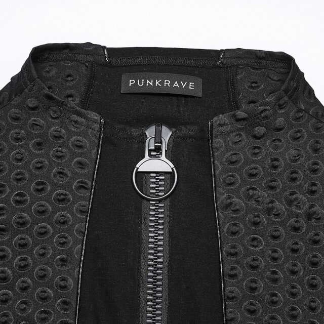 Punk Rave Cyber Tech-Wear Shirt Blackout XXL-3XL