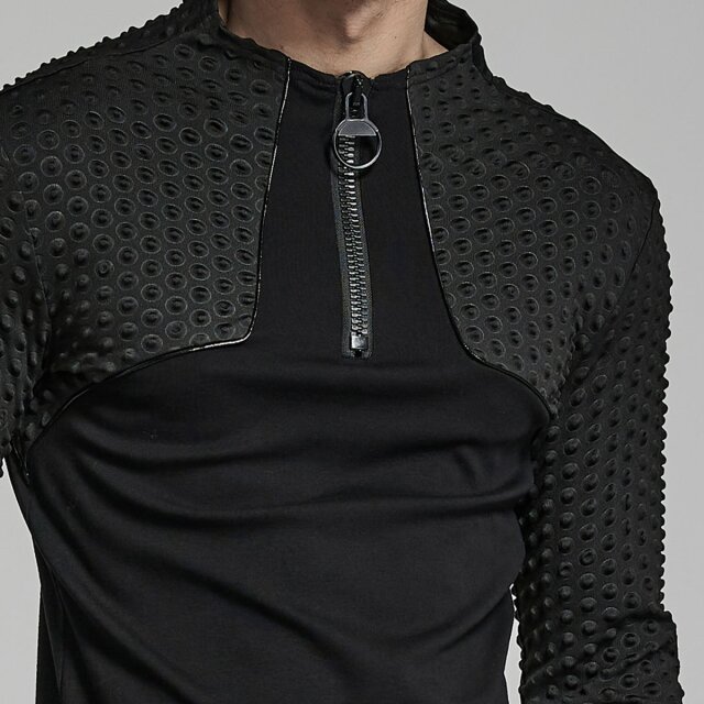 Punk Rave Cyber Tech-Wear Shirt Blackout XXL-3XL