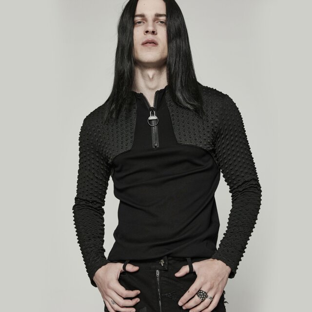 Punk Rave Cyber Tech-Wear Shirt Blackout XXL-3XL